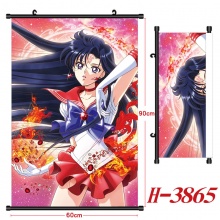 美少女战士 动漫周边海报挂图 悬挂卷轴壁画装饰挂画布画礼品 60x90cm H-3865