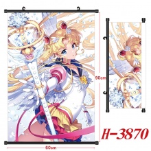 美少女战士 动漫周边海报挂图 悬挂卷轴壁画装饰挂画布画礼品 60x90cm H-3870